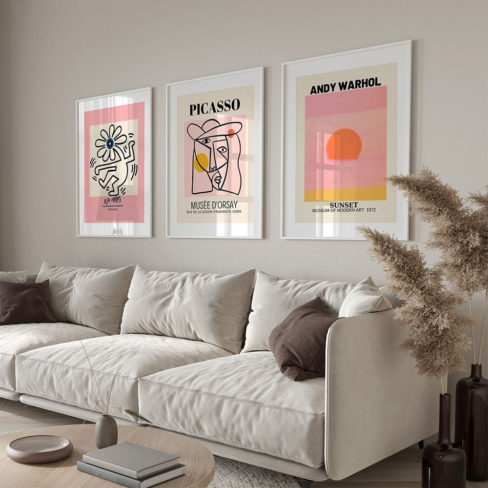 Picasso's Pink Poster Canvas Print - Lia's Room