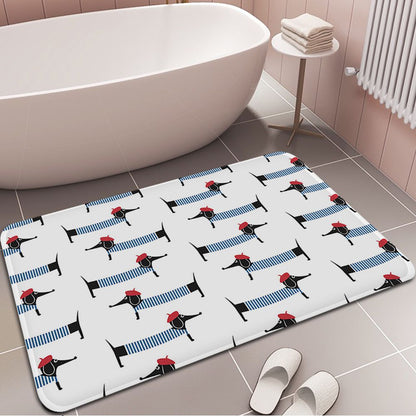 Witty Dachshund Dog Bathroom Rug - Lia's Room