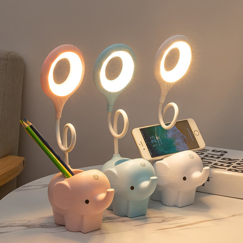 LED Elephant Desk Lamp - Lia's Room