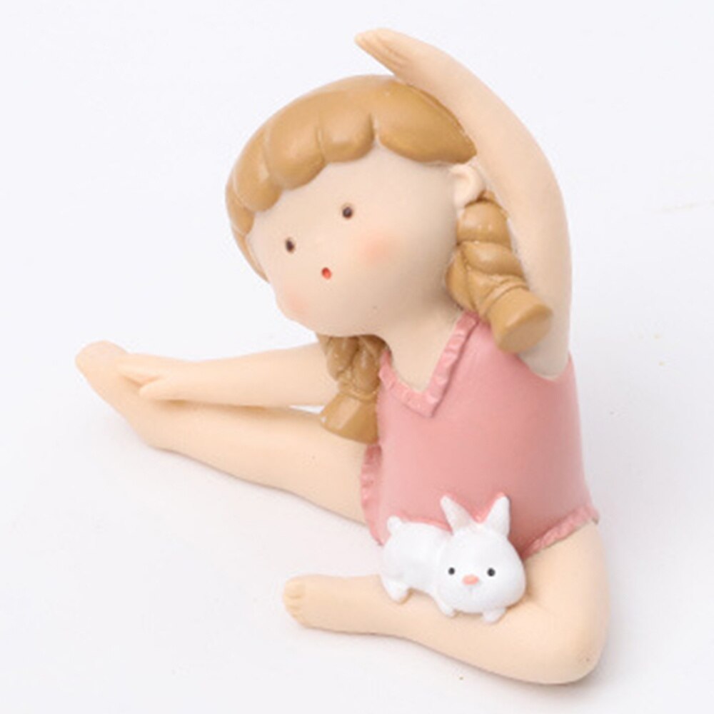 Cute Yoga Gymnastics Bunny Girl Figurines - Lia's Room