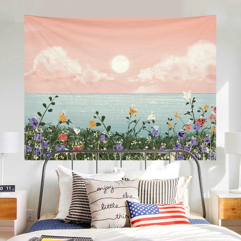 Stunning Oil Painting Scenery Tapestry - Lia's Room