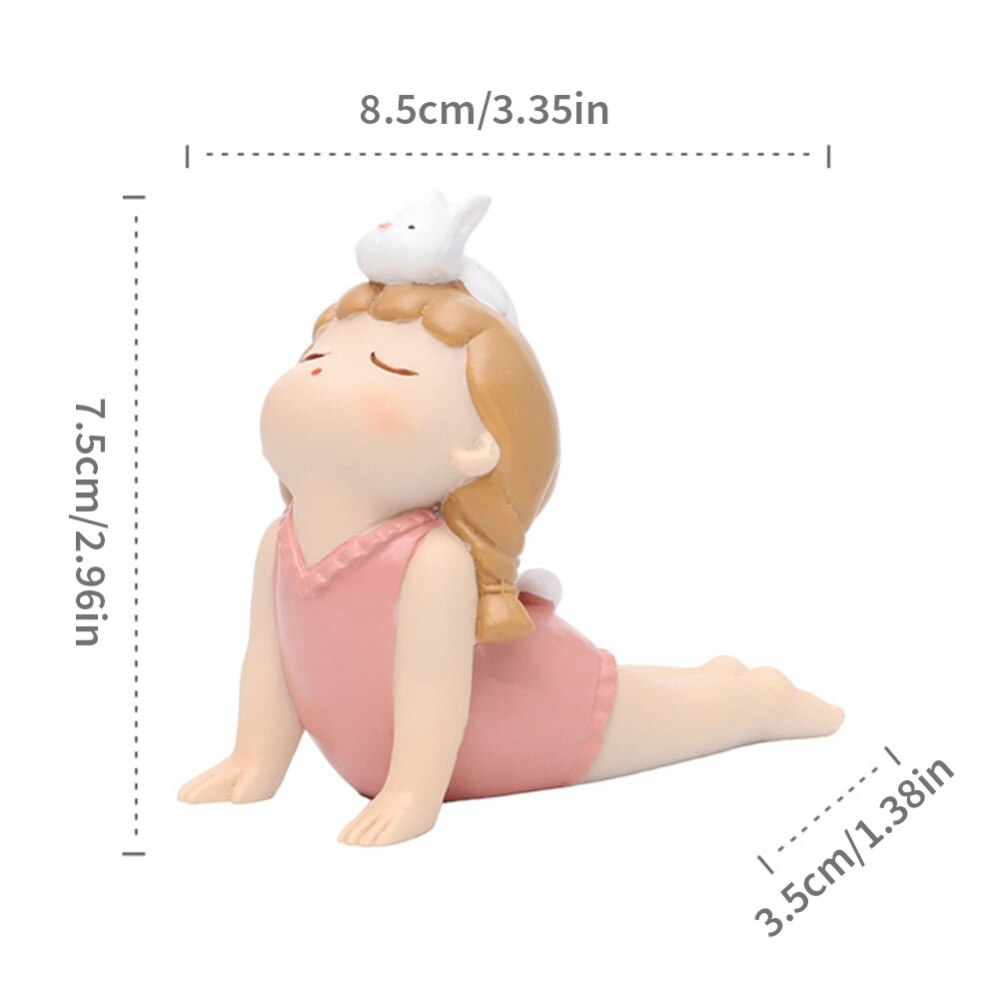 Cute Yoga Gymnastics Bunny Girl Figurines - Lia's Room