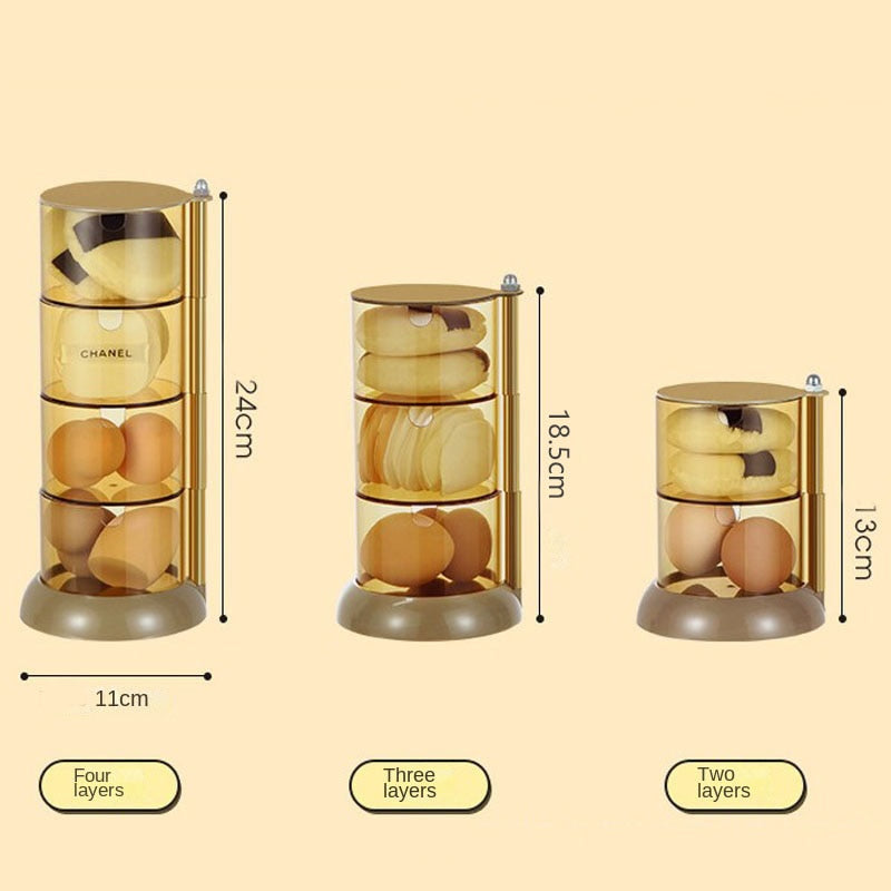 360 Multi-layer Rotating Cosmetic Storage Box - Lia's Room