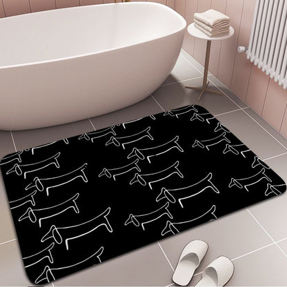 Witty Dachshund Dog Bathroom Rug - Lia's Room