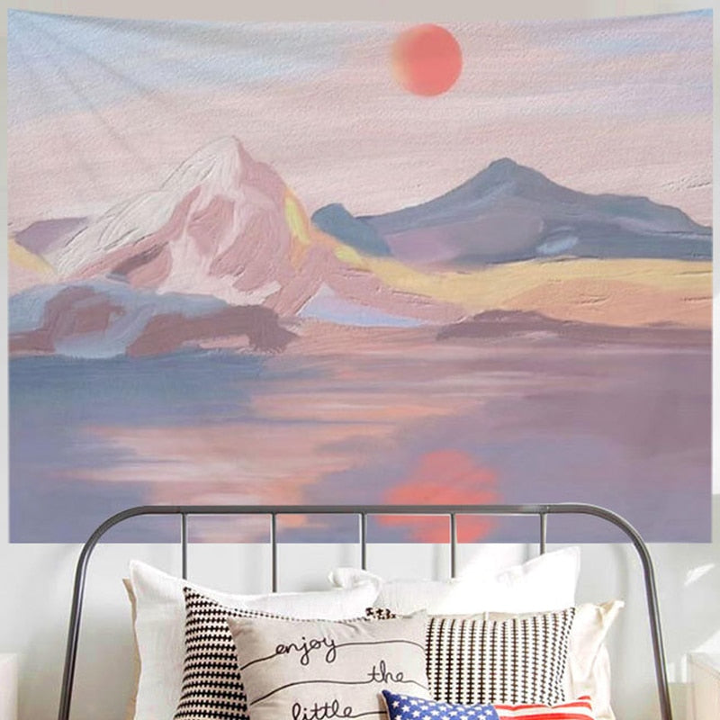 Stunning Oil Painting Scenery Tapestry - Lia's Room