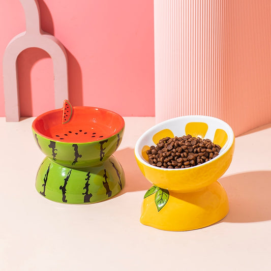 Fruit-Shaped Cat Bowl - Lia's Room