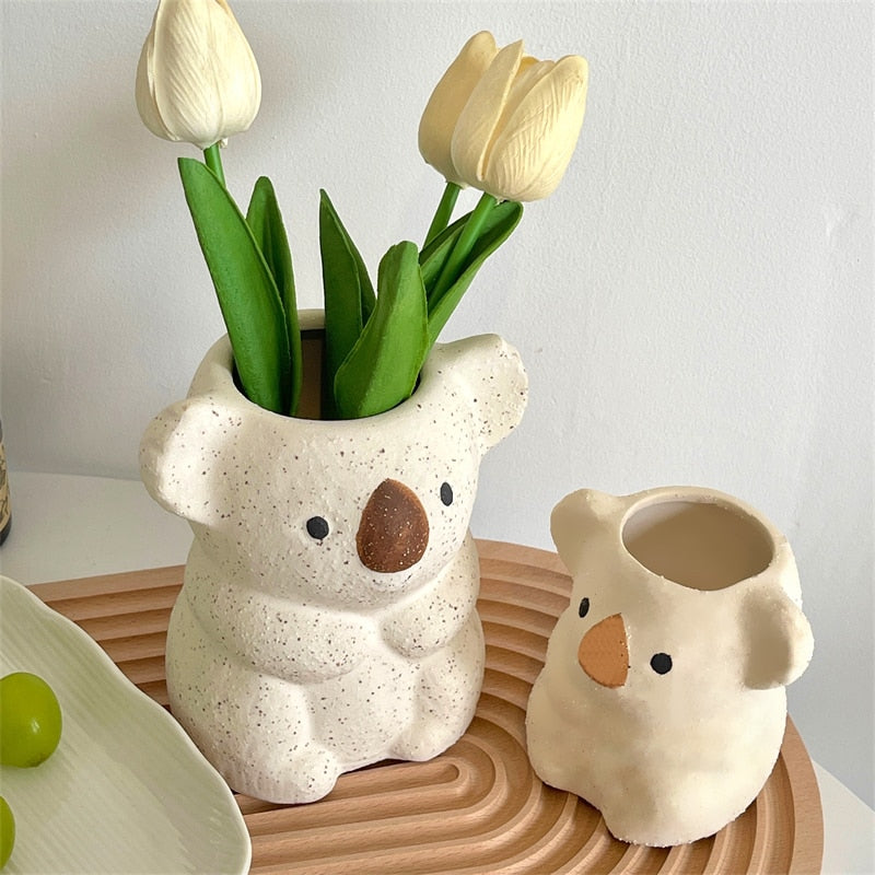 Koala Hug Ceramic Vase - Lia's Room