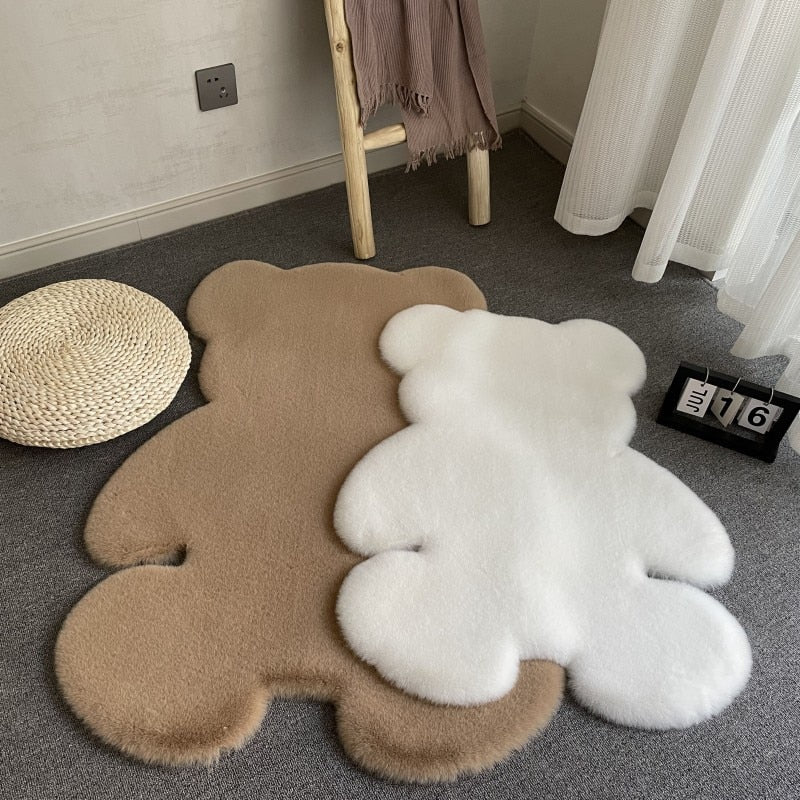 Cuddly Bear Shaped Rug Decorative Room Rug Floor Mat Bedroom - Lia's Room