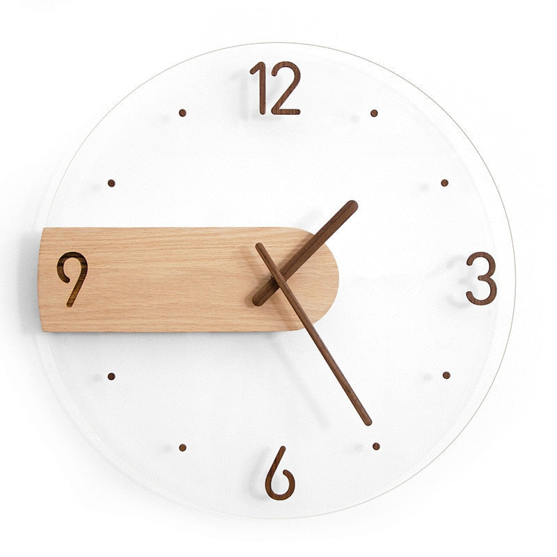 Simple Elegance Wooden Wall Clock - Lia's Room