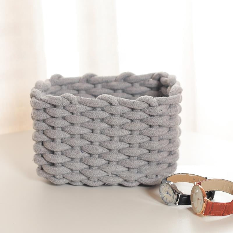 Handmade Cotton Rope Storage Basket - Lia's Room