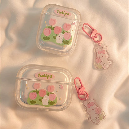 Pink Tulip Airpod Case - Lia's Room