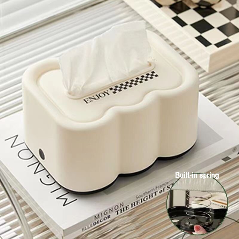 Creamy Decorative Tissue Box Cover - Lia's Room