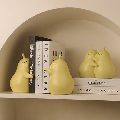 Hugging Pear Bookends - Lia's Room