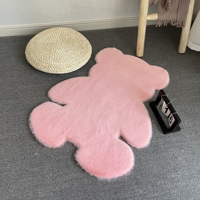 Cuddly Bear Shaped Rug Decorative Room Rug Floor Mat Bedroom - Lia's Room