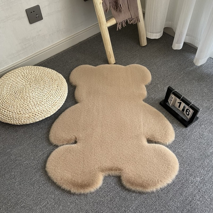 Cuddly Bear Shaped Rug Decorative Room Rug Floor Mat Bedroom - Lia's Room