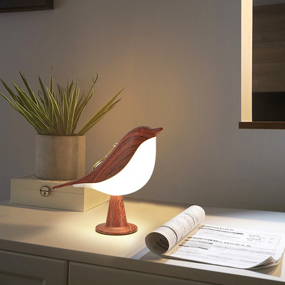 3 Colors Warm Wooden Bird Light - Lia's Room