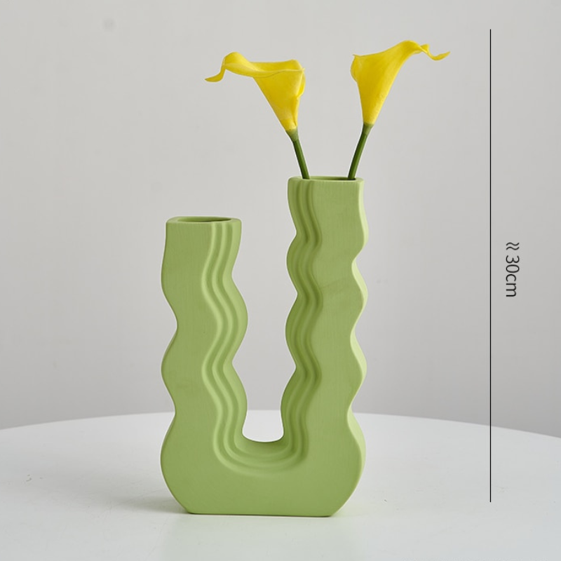 Groovy U-Shaped Vase Decor - Lia's Room