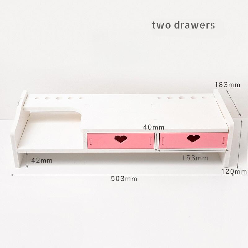 SweetKawaii Organization: Desk Organizer and Monitor Stand Combo - Lia's Room