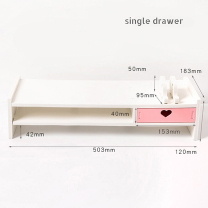 SweetKawaii Organization: Desk Organizer and Monitor Stand Combo - Lia's Room